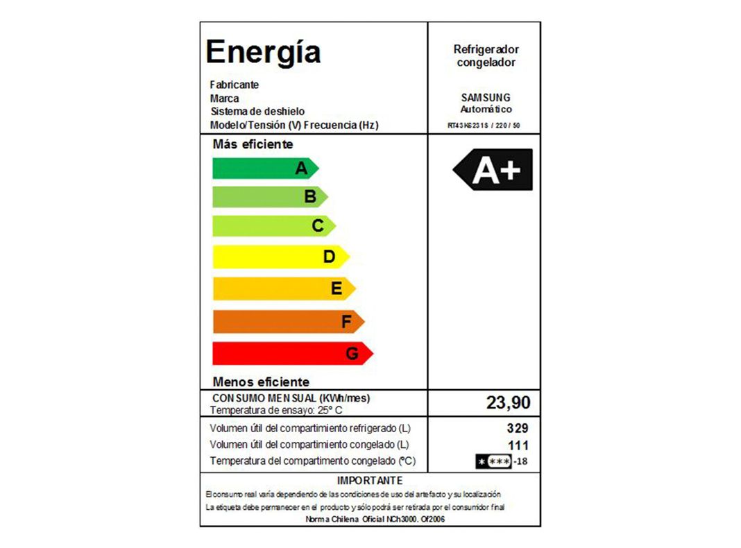 Refrigerador No Frost 430 Litros RT43K6231SL/ZS-5