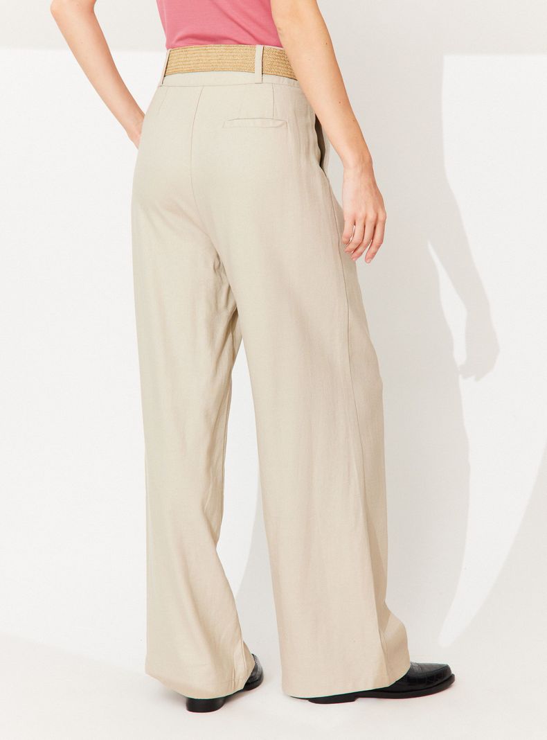 Pantalón Palazzo con Cinturón-1