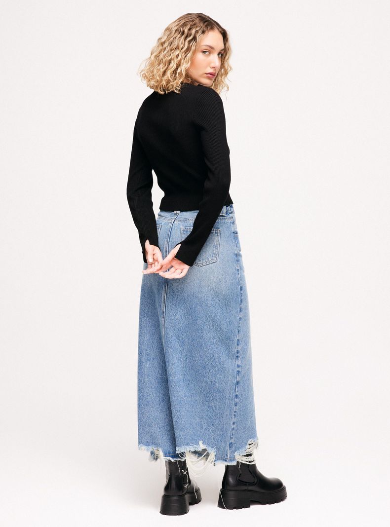 Sweater Crop Cuello Redondo-5