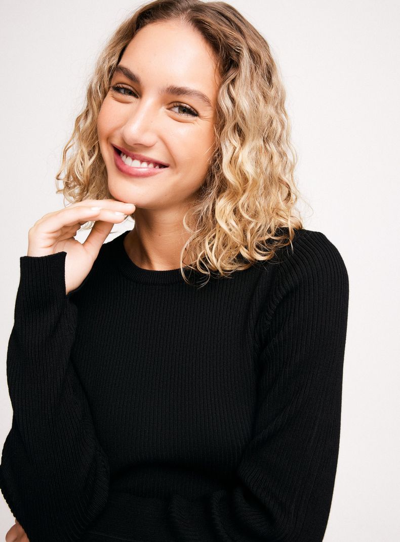 Sweater Crop Cuello Redondo-2