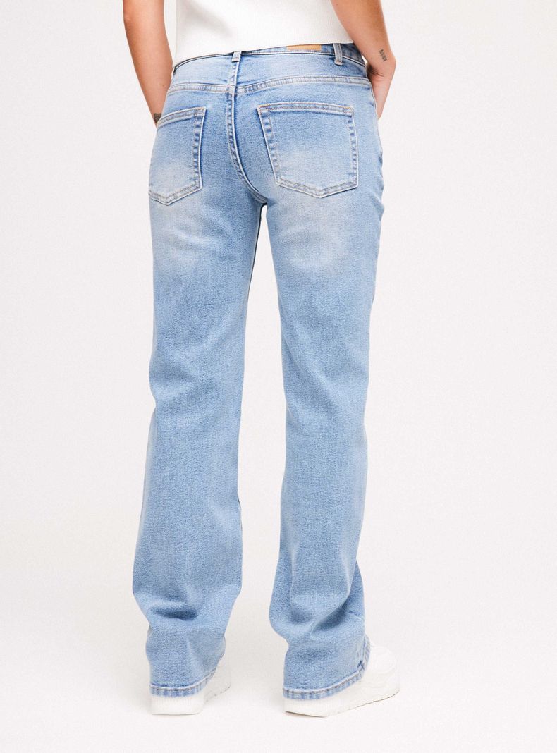 Jeans Roturas de Tiro Medio-1