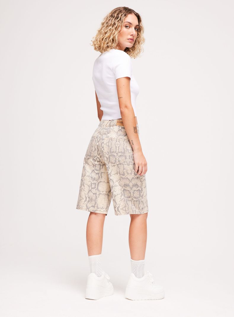 Short Estampado Print Tiro Medio-5