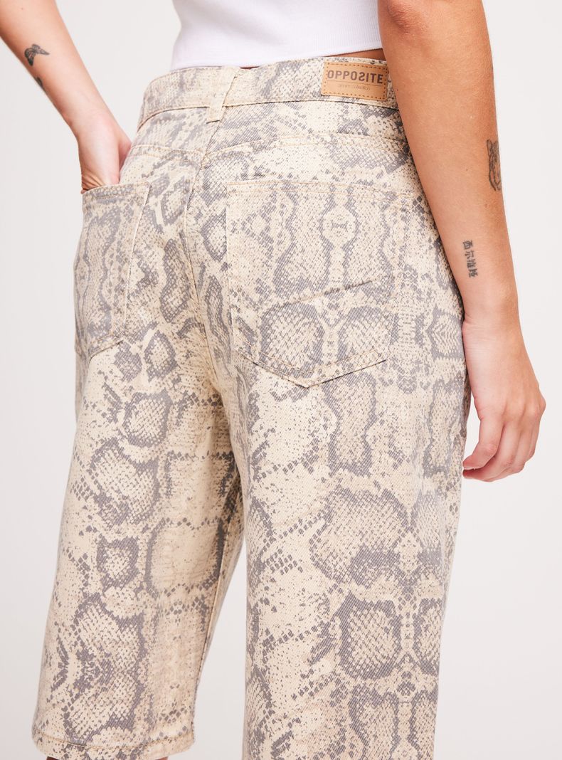 Short Estampado Print Tiro Medio-3
