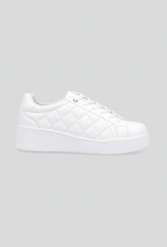 Zapatilla Urbana Efecto Quilt con Plataforma Mujer-4