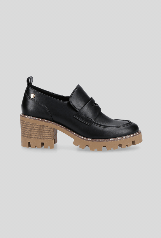 Mocasín Detalle de Máscara con Taco Recto Mujer-4