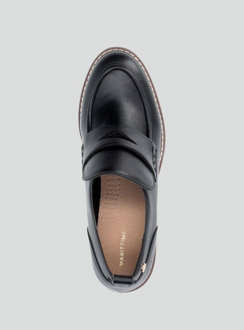Mocasín Detalle de Máscara con Taco Recto Mujer-3