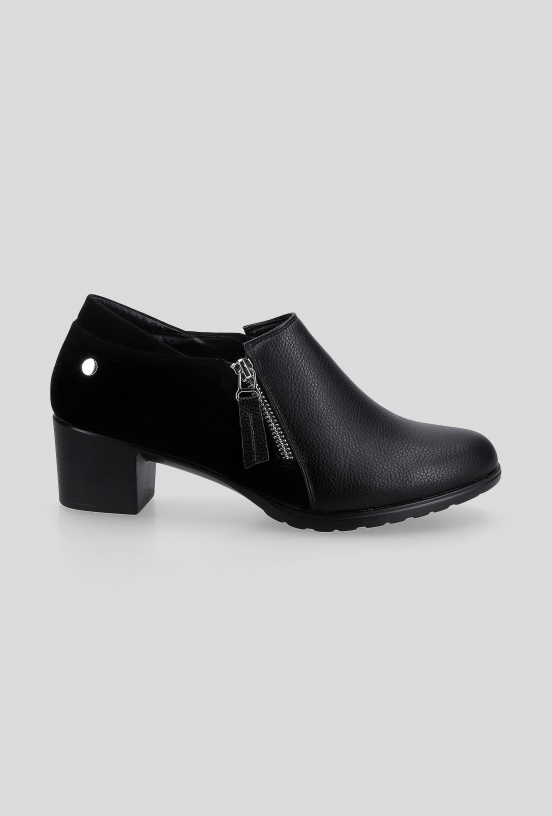 Zapato Casual con Taco y Cierre Lateral Mujer-3
