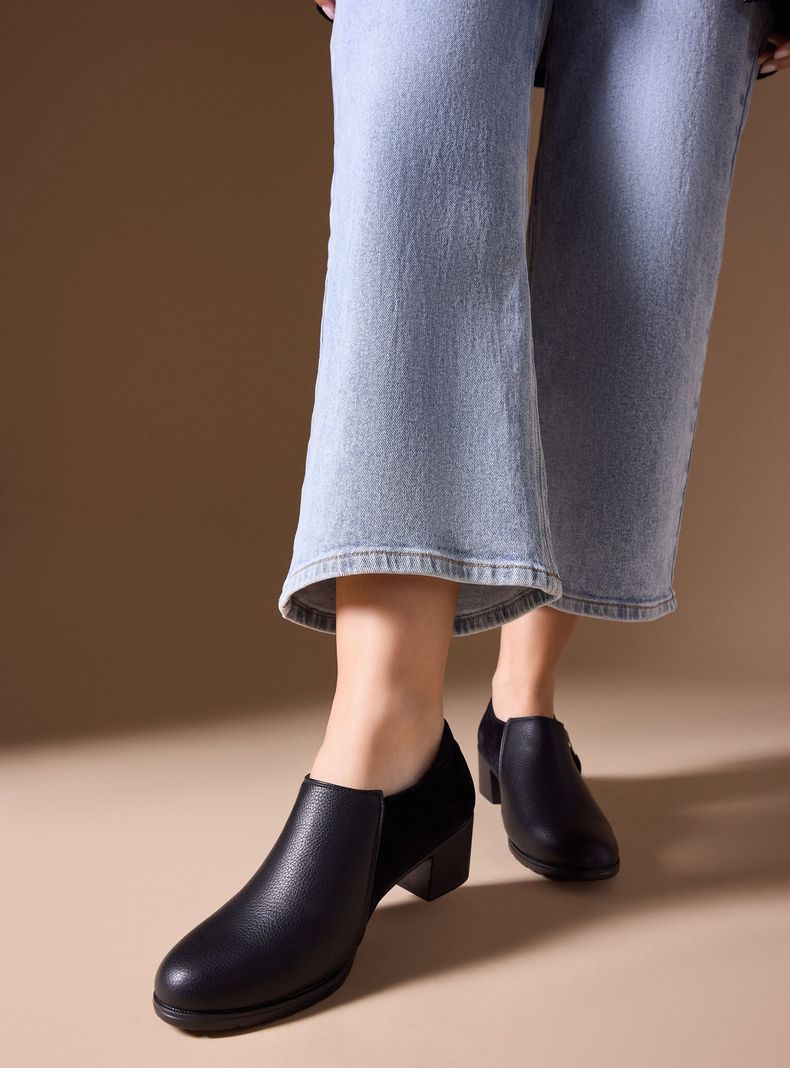 Zapato Casual con Taco y Cierre Lateral Mujer-0