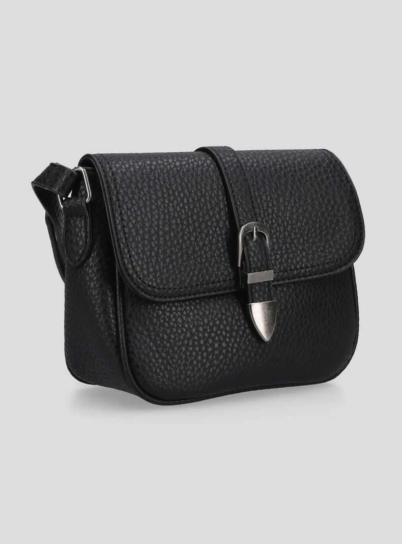 Cartera Crossbody Efecto Cuero con Hebillas-3
