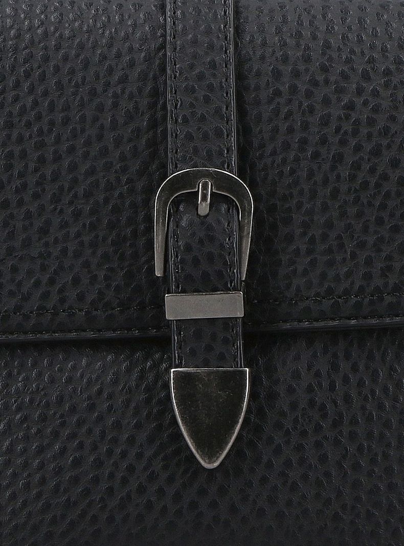 Cartera Crossbody Efecto Cuero con Hebillas-6