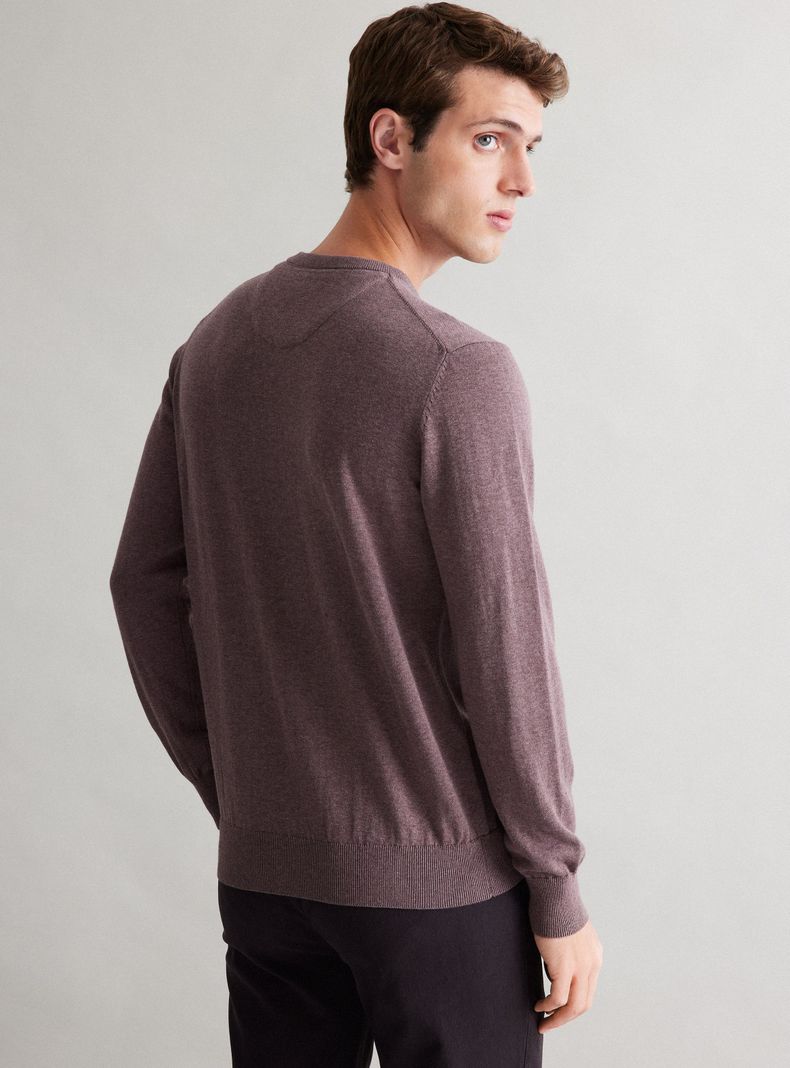 Sweater Básico Cuello Redondo Casual-1