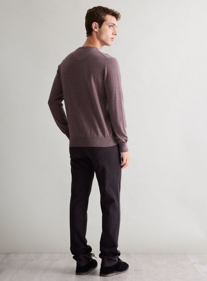 Sweater Básico Cuello Redondo Casual-5