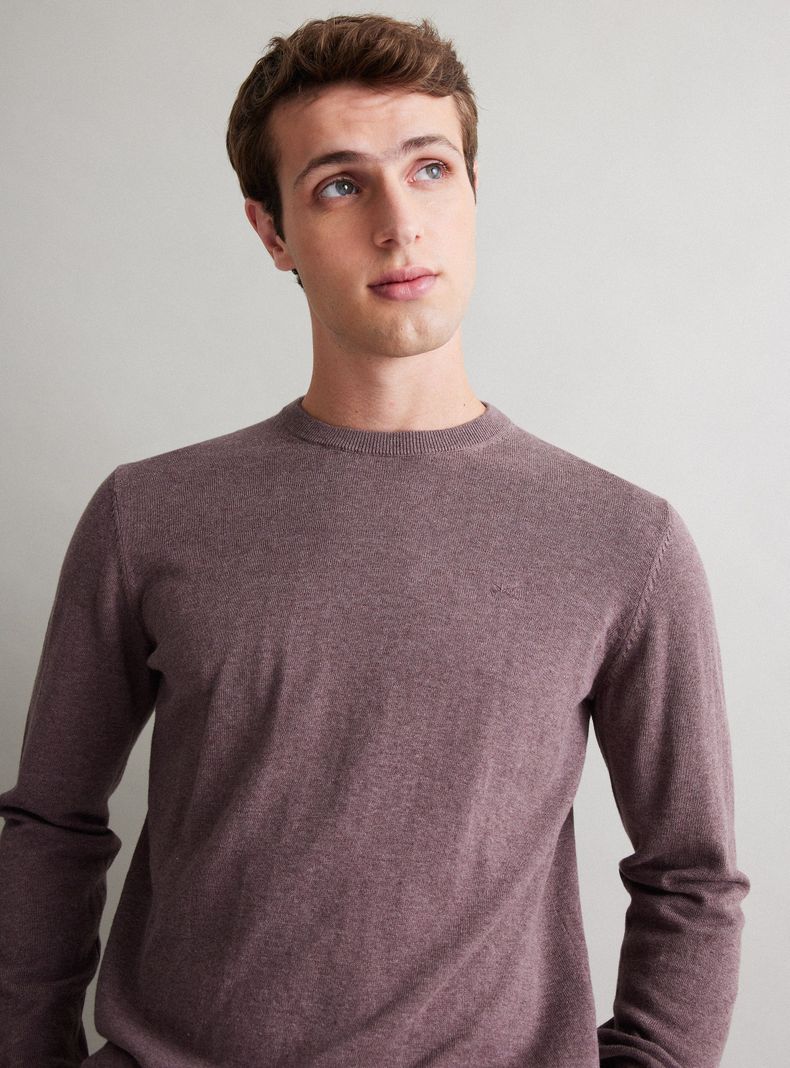 Sweater Básico Cuello Redondo Casual-2