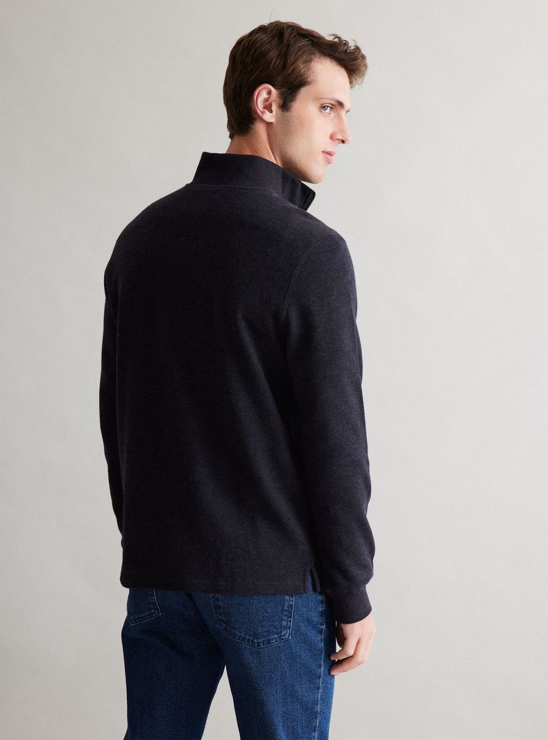 Polerón Básico Half Zipper-1