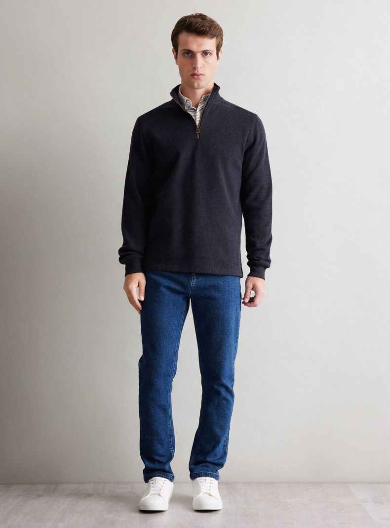 Polerón Básico Half Zipper-4