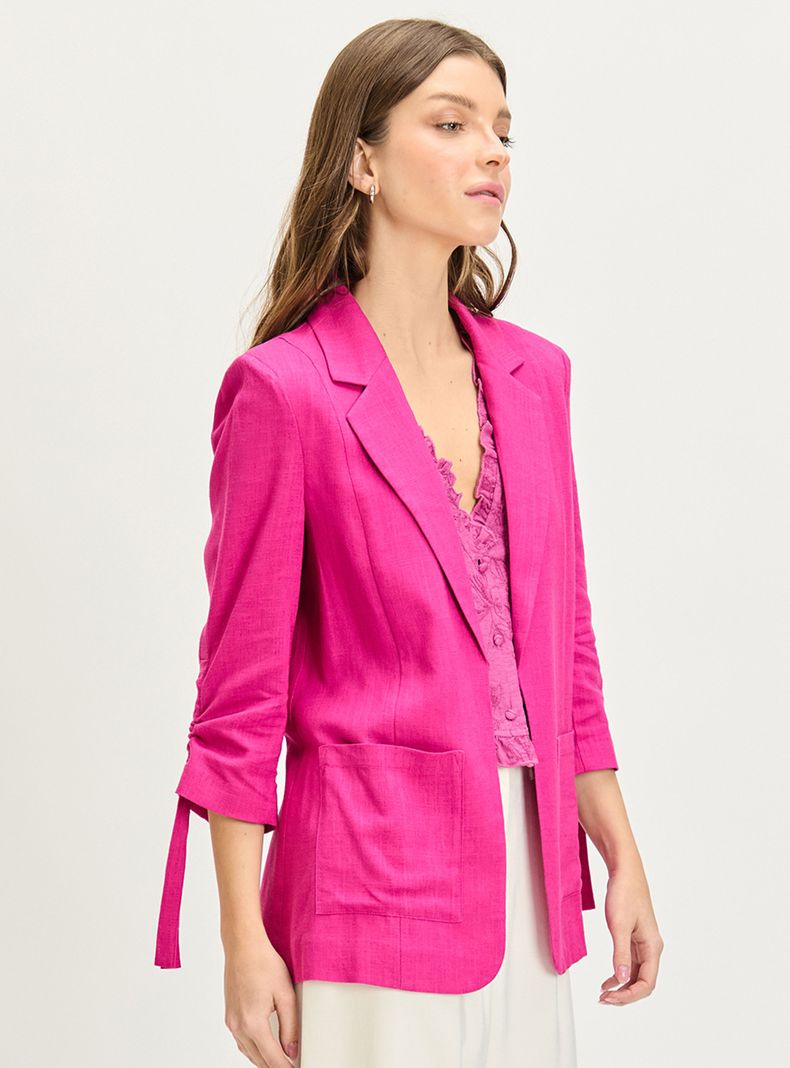 Blazer Liso Regular Semiformal