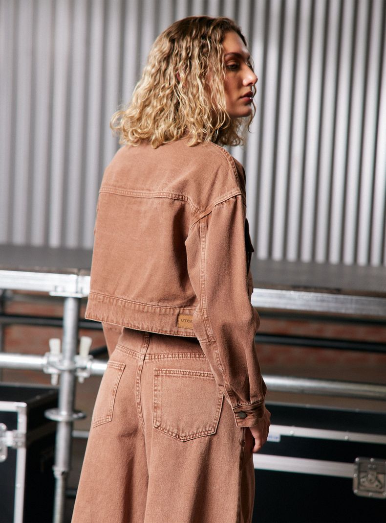 Chaqueta Denim Crop-1