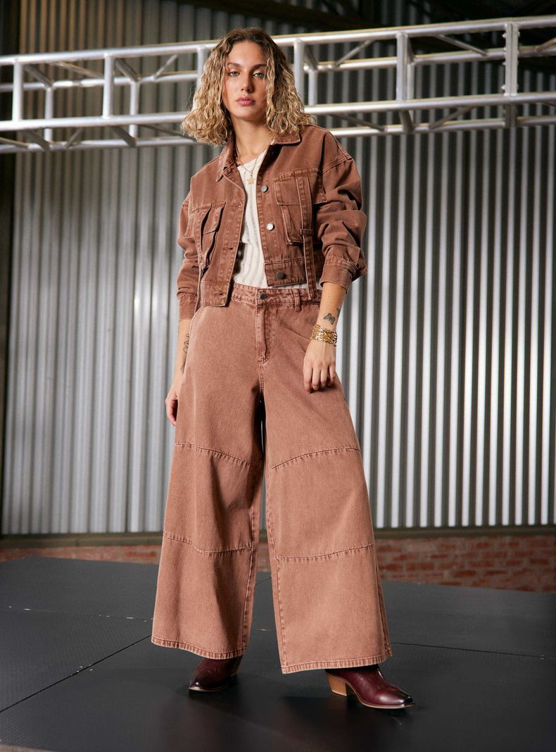 Jeans Culotte con Cortes-4