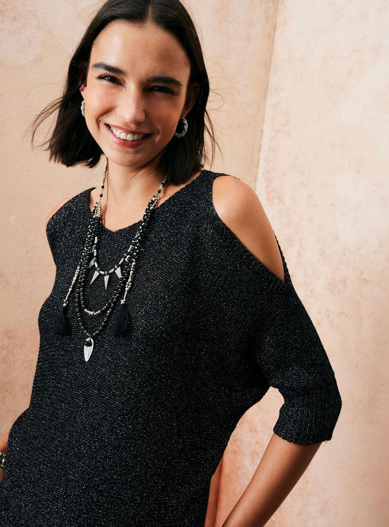 Sweater Abertura en Hombros-2