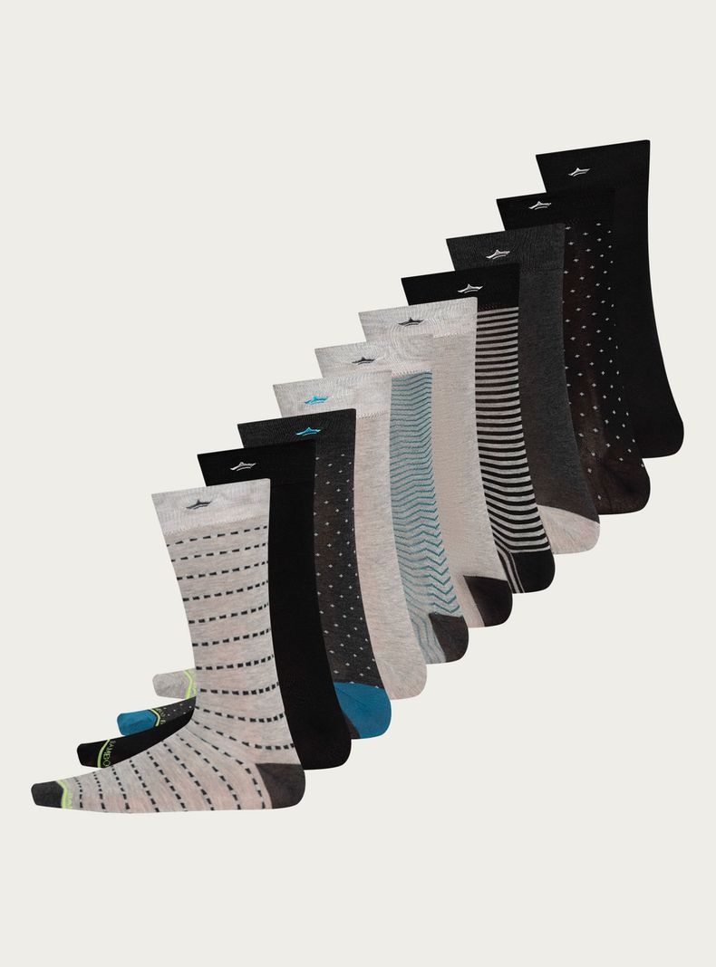 Pack 10 Bambú Calcetines de Vestir-0