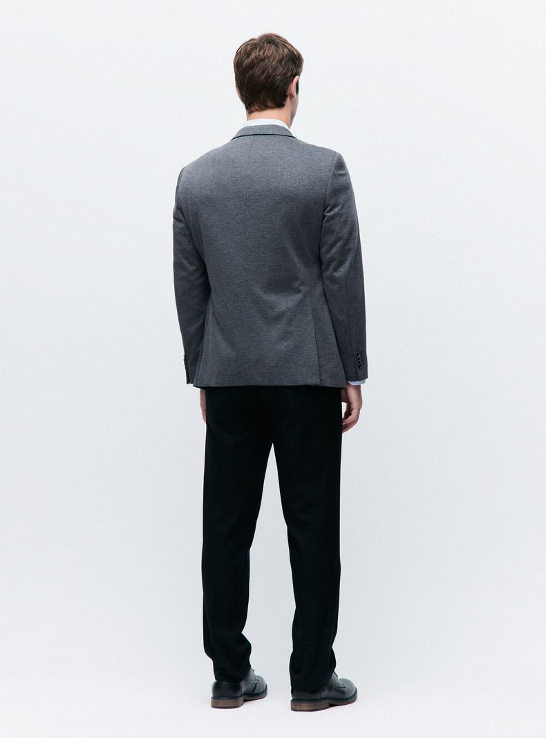 Vestón Tela Knit Texturado Slim Fit Doble Tapa-5