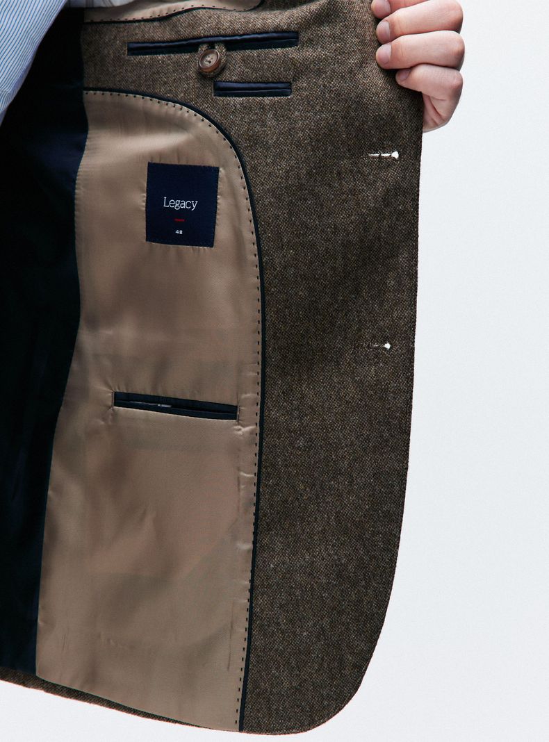 Vestón en Tweed con Coderas y Bolsillos de Parche-3
