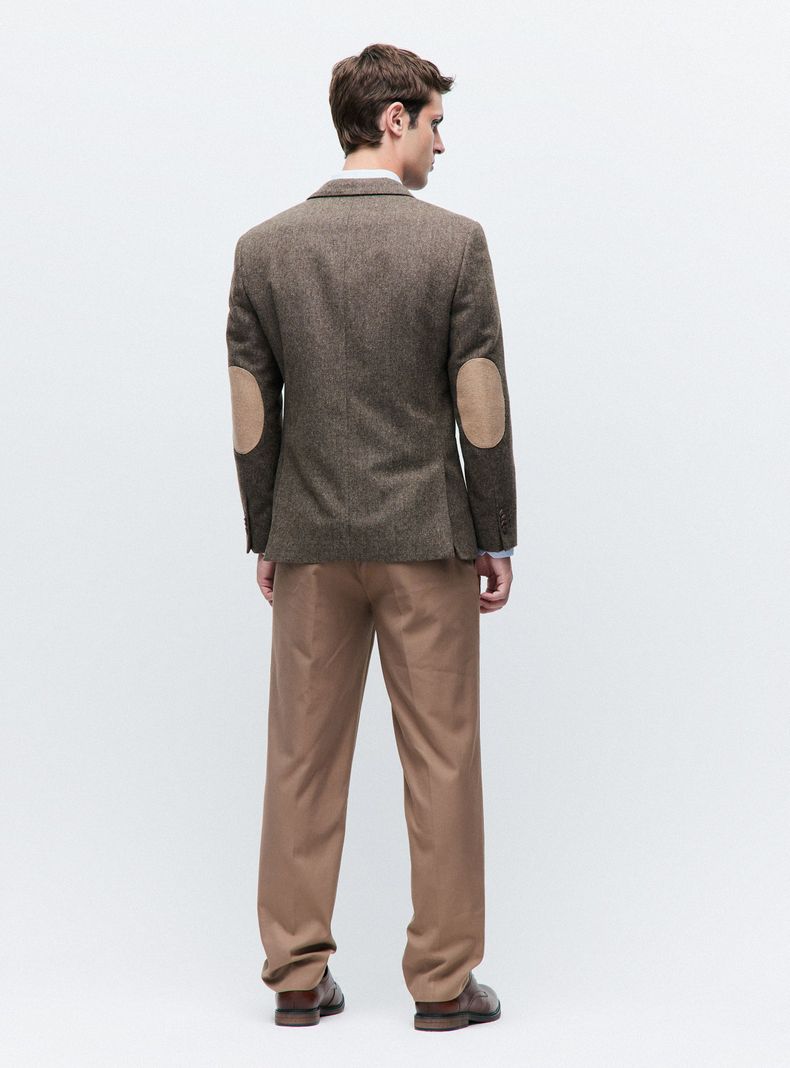Vestón en Tweed con Coderas y Bolsillos de Parche-5