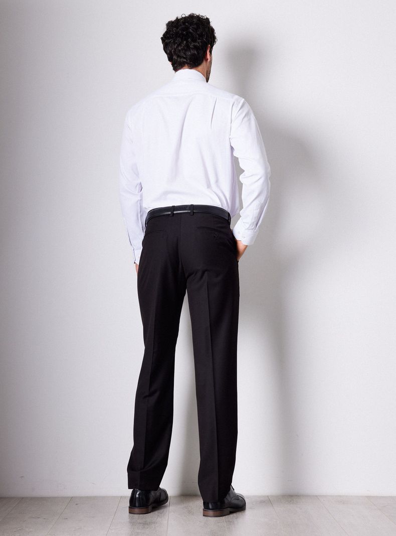 Pantalón Vestir Lana Poliéster Regular Fit-5