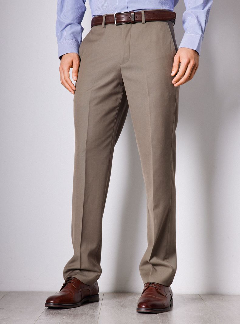 Pantalón Vestir Regular Fit Lana Poliéster-0
