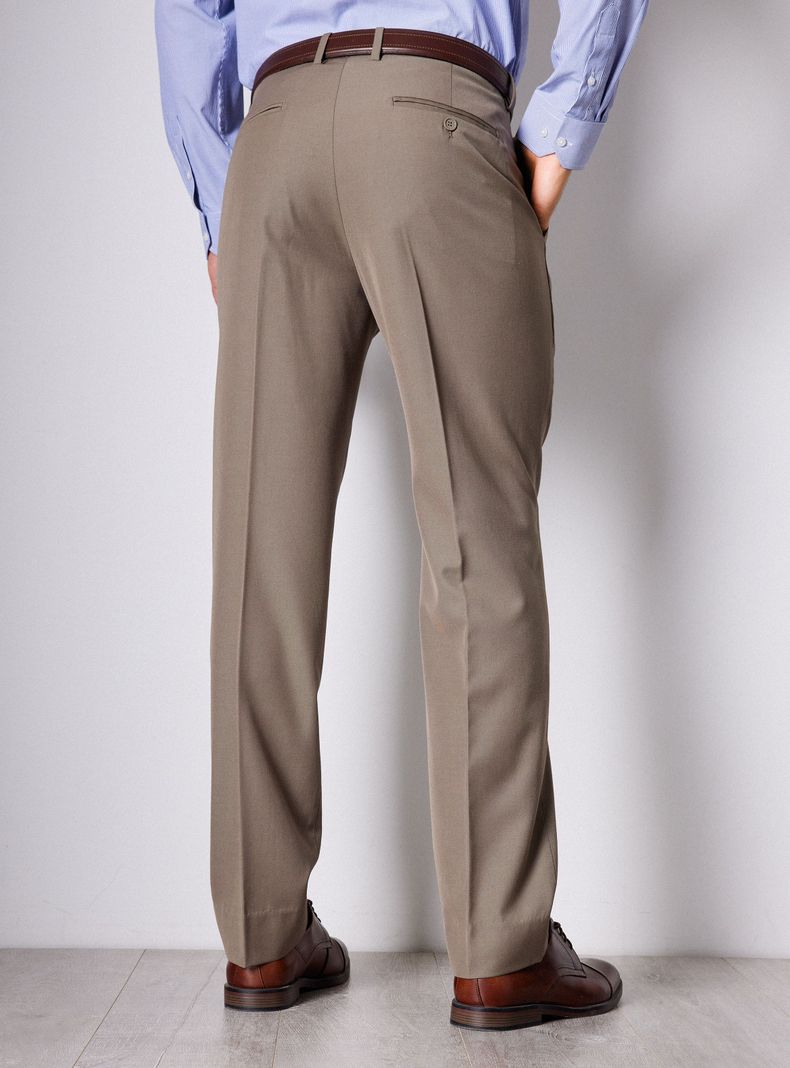 Pantalón Vestir Regular Fit Lana Poliéster-1