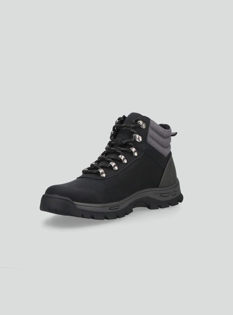 Botín Estilo Outdoor Cordones Hombre-2
