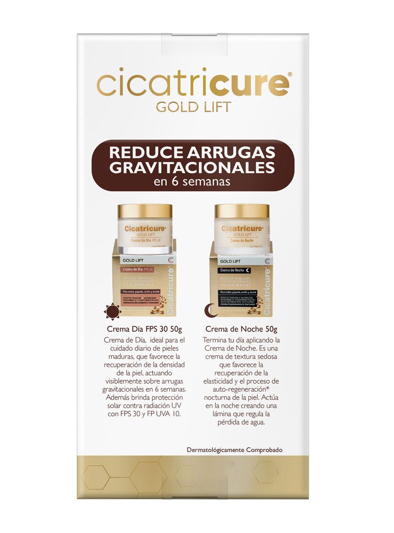 Pack Cicatricure Gold Lift Crema Día 50g + Gold Lift Crema Noche 50g-1