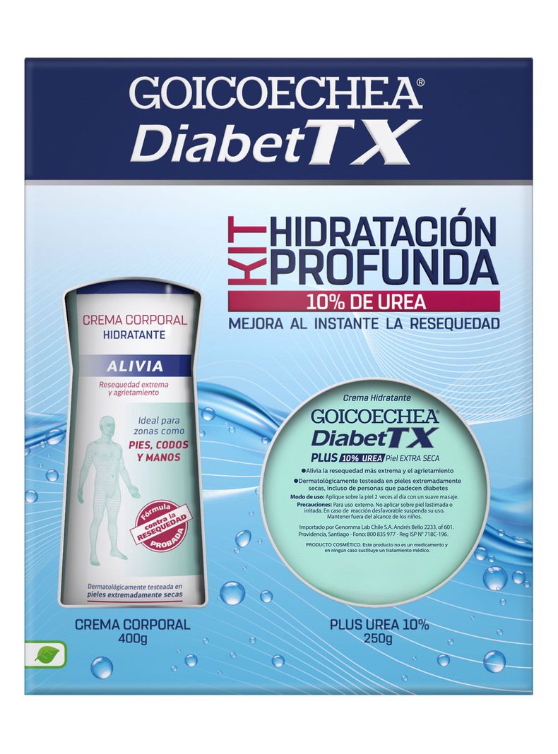 Pack Goicoechea Diabet Tx Crema Corporal Hidratante 400 ml + Crema Urea Plus 10% 250g-0