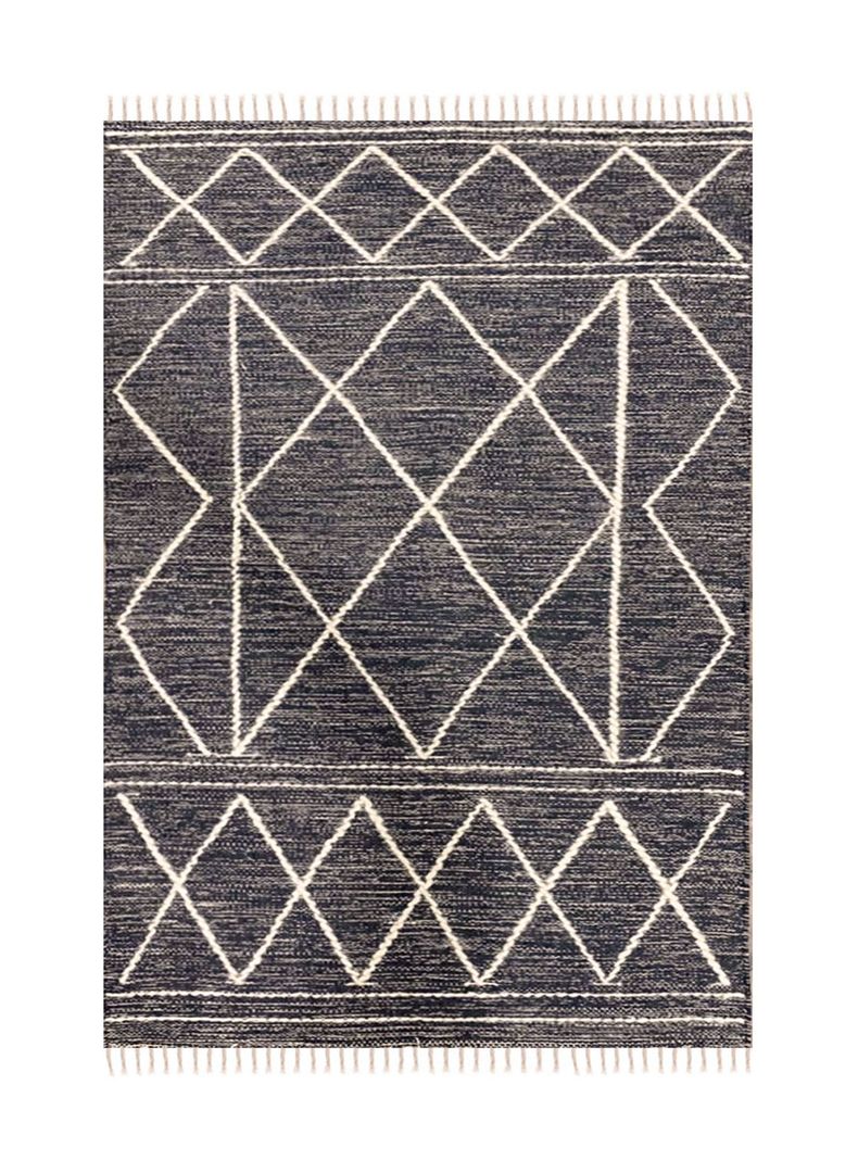 Alfombra 140 x 200 cm Woven Geo Anthracite D4-0