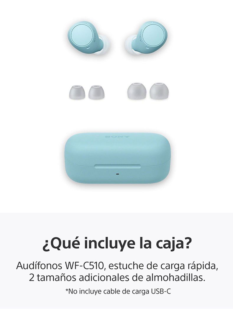 Audífonos Bluetooth WF-C510 Azul-1