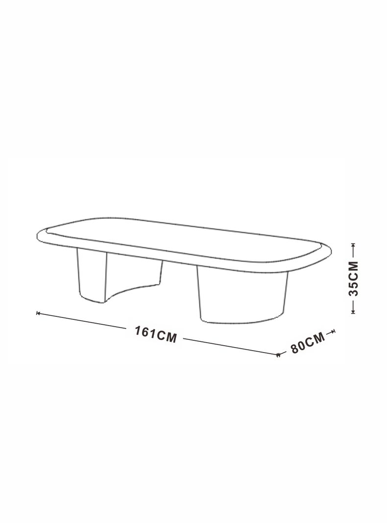 Mesa de Centro Puro 80x161 cm-2