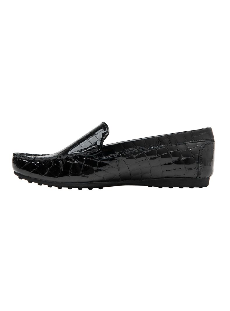 Mocasín Texturizado Charol Cuero L072 Mujer-2