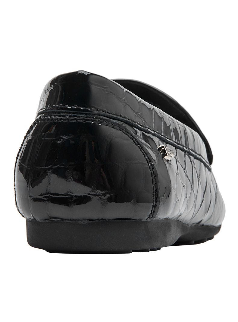 Mocasín Texturizado Charol Cuero L072 Mujer-4