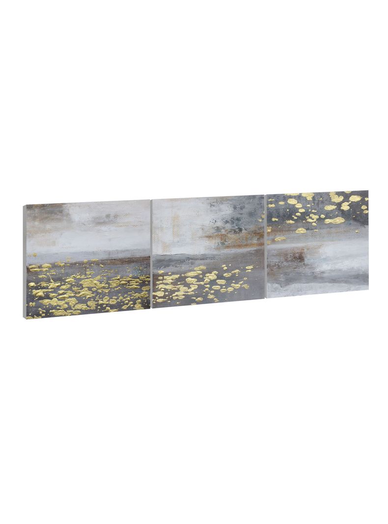 Cuadro Oleo Triptico Moderno 40x120 cm-1
