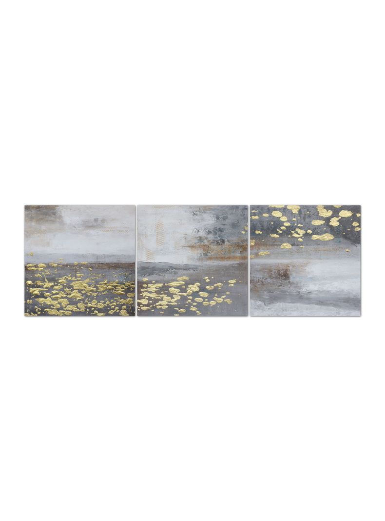 Cuadro Oleo Triptico Moderno 40x120 cm-0