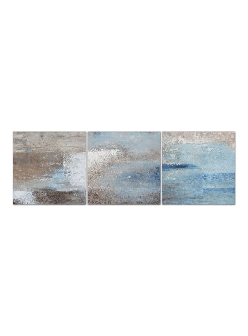 CuadrOleo Triptico Abstracto 40x120 cm-0