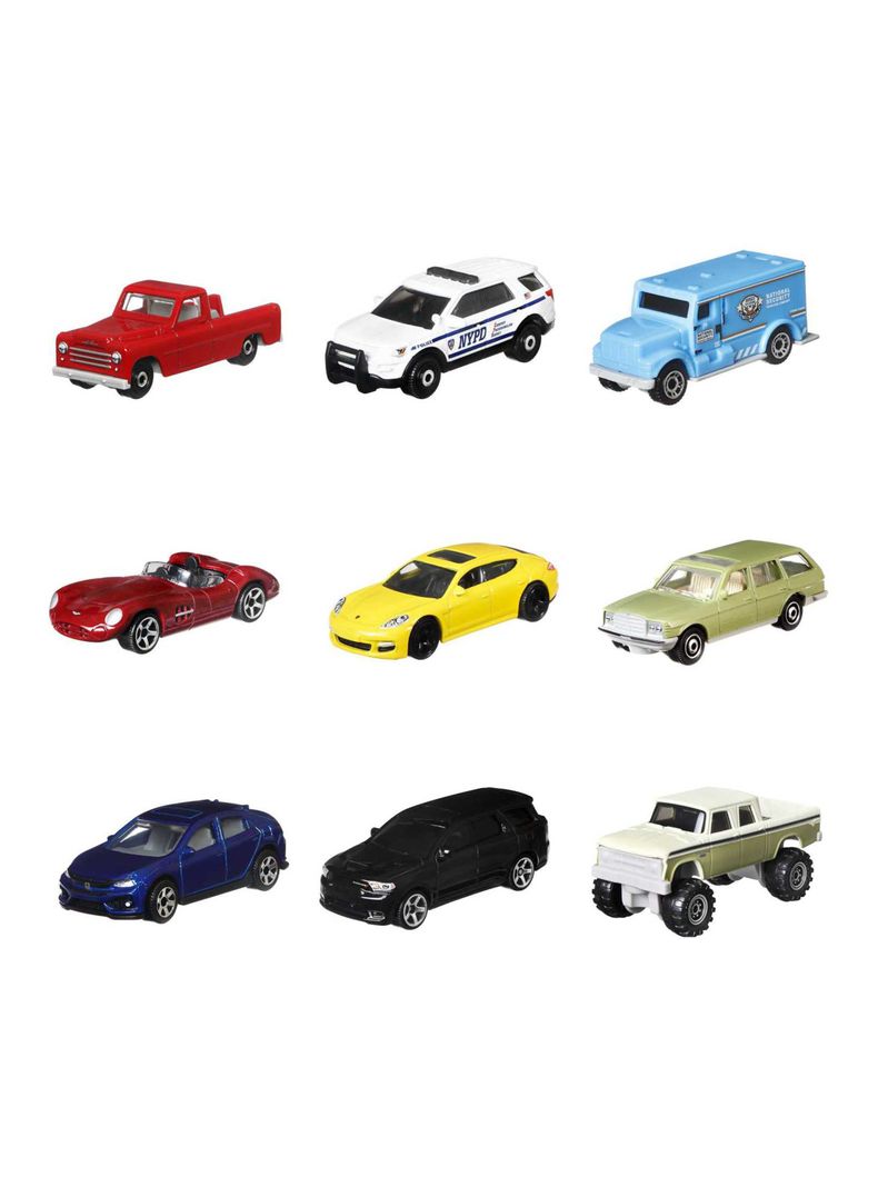 Auto Básico Paquete de 9 Vehículos de Juguete-3