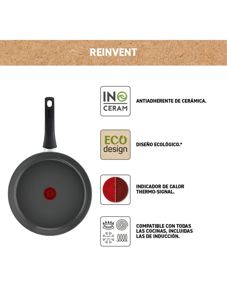 Sartén 28 cm Cerámica Reinvent-3