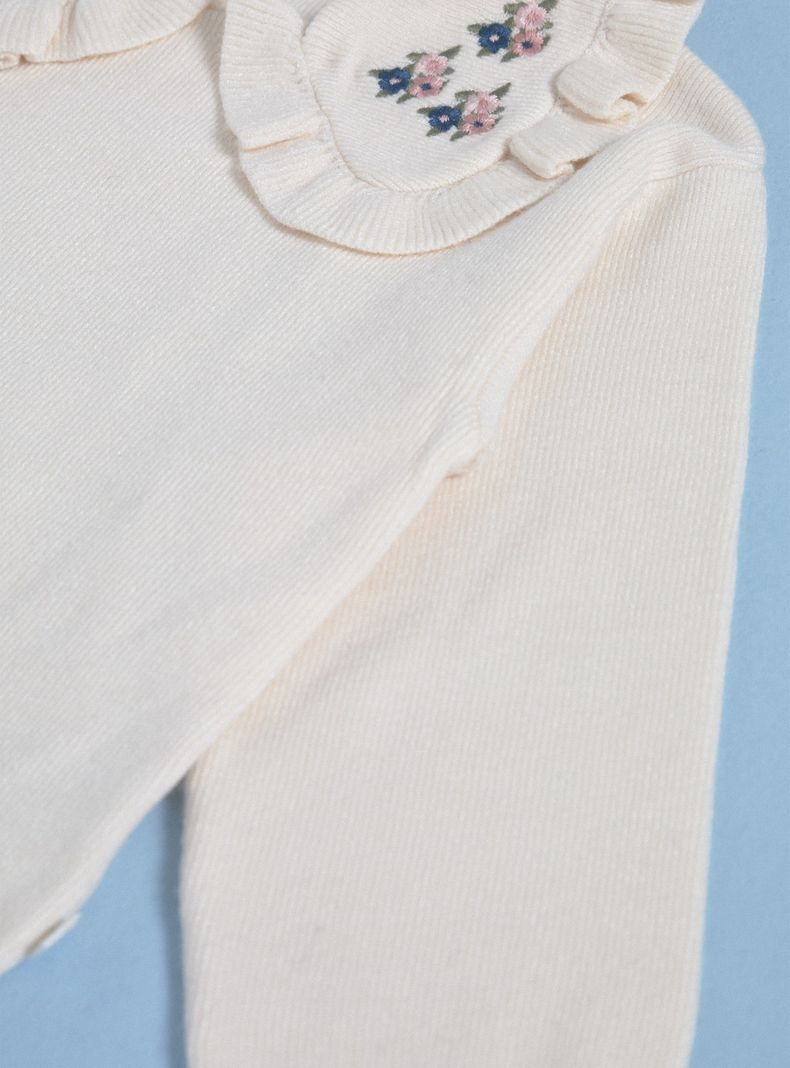 Sweater con Cuello Bobo Bordado-2