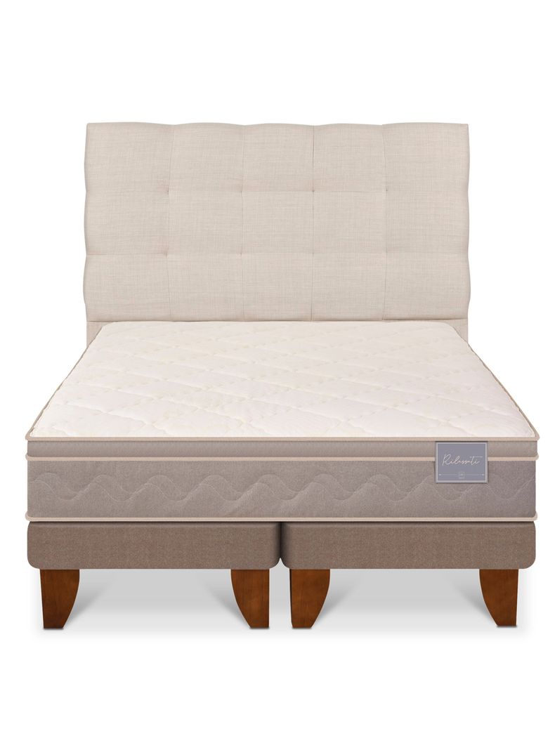Cama Europea Rilassati Base Dividida 2 Plazas + Respaldo Ebro-2