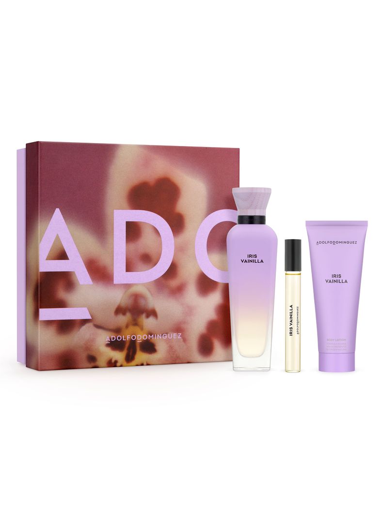 Set Perfume Iris Vainilla EDP Mujer 120ml + EDP 10ml + Loción Corporal 75ml-0