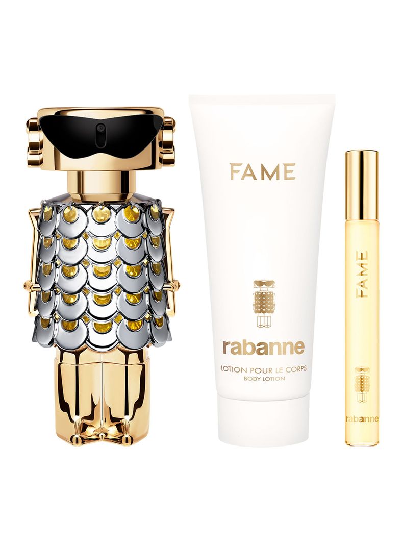 Set Perfume Fame EDP Mujer  80 ml + 10 ml + Body Lotion 100 ml Rabanne-0