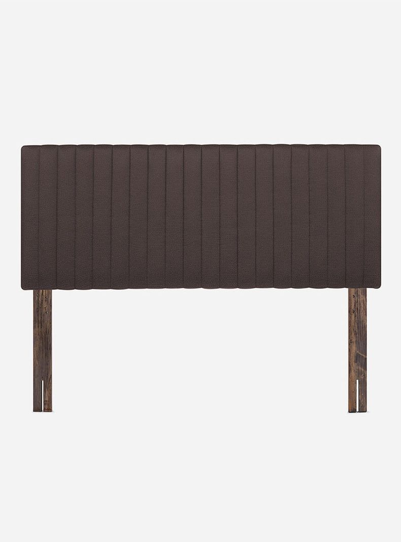 Cama Europea New Style 4 Plus Base Dividida 2 Plazas + Respaldo Lucio Chocolate-2