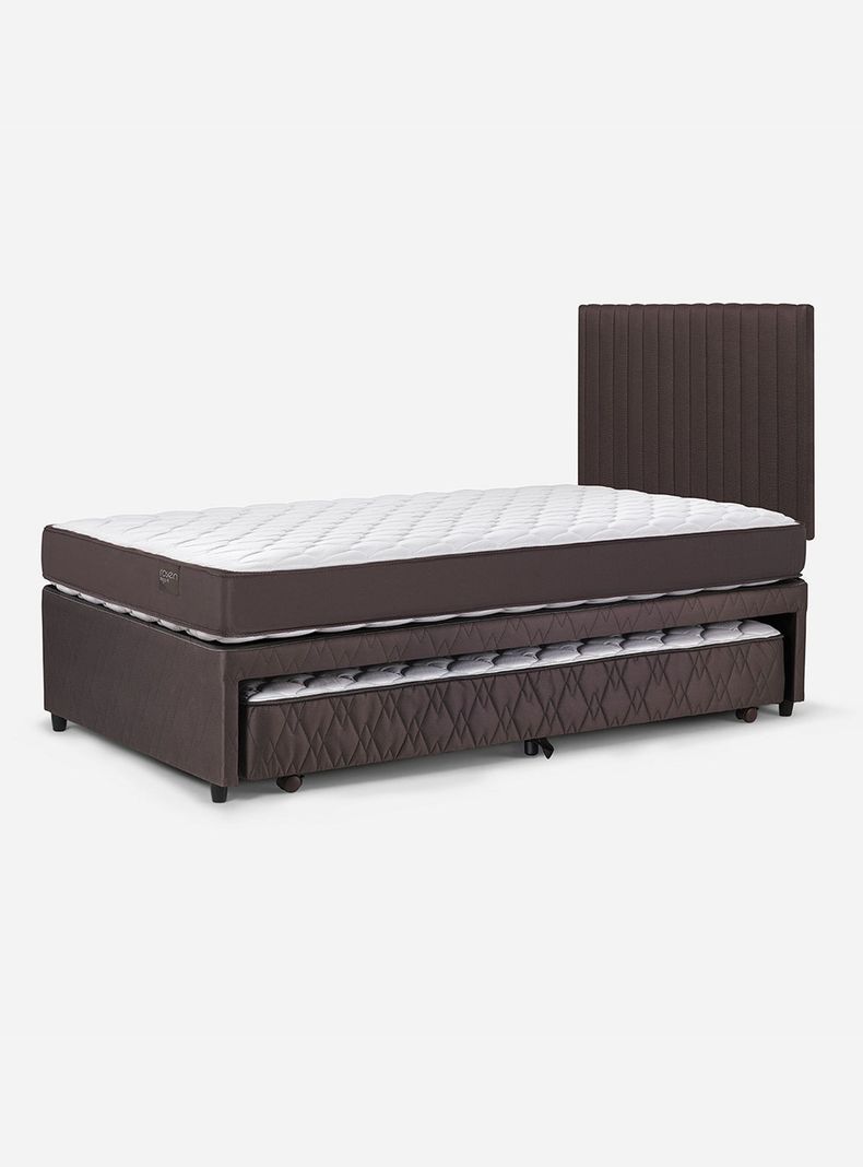 ROSEN DIVÁN ERGO T NEW 1.5 PLAZAS + RESPALDO LUCIO CHOCOLATE