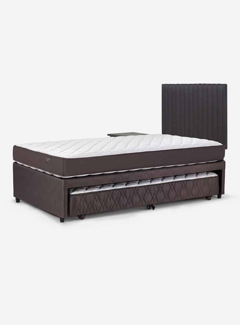 Diván Ergo T New 1.5 Plazas + Set Muebles Lucio Grafito-0